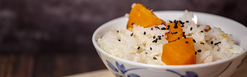 Sweet potato rice recipe